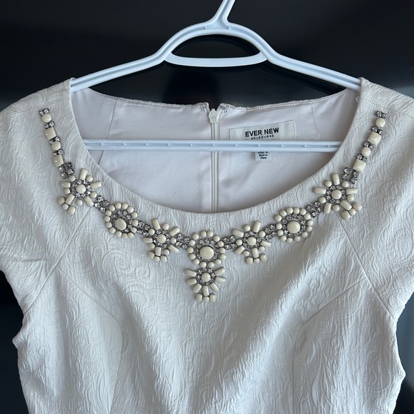 Ever New White Mini Dress 8 - Picture 3 of 4